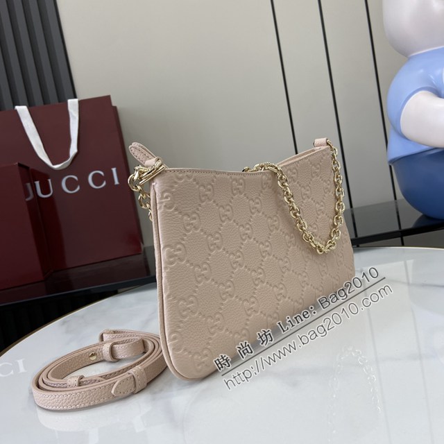 Gucci專櫃古馳最新款Emblem系列小號肩背包鏈條女包 jh2850型號：815277